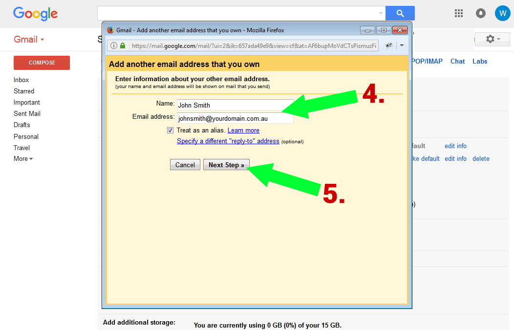 Gmail Forwarding